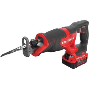 imageCRAFTSMAN V20 Cordless Reciprocating Saw Kit 3000 RPM 145 inch Battery and Charger Included CMCS300M1Reciprocating Saw Kit