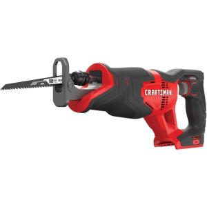 imageCRAFTSMAN V20 Reciprocating Saw Cordless 3000 RPM Variable Speed Trigger Quick Easy Blade Change Bare Tool Only CMCS300BRecip Saw Only