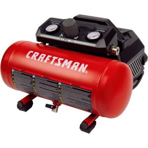 imageCraftsman Air Compressor 15 Gallon 34 HP Max 135 PSI Pressure 15 CFM90psi and 22 CFM40psi Stainless Steel Portable Oil Free Maintenance Free Compressor CMXECXA0200141A