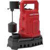 imageCRAFTSMAN 12 HP Fiberglass Reinforced Thermoplastic Fully Submersible Sump Pump Efficient MultiUse Electric Water Pump PiggyBack Vertical Float Switch 10 Ft Cord 4100 GPH13 HP