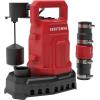 imageCRAFTSMAN 12 HP Fiberglass Reinforced Thermoplastic Fully Submersible Sump Pump Efficient MultiUse Electric Water Pump PiggyBack Vertical Float Switch 10 Ft Cord 4100 GPH13 HP