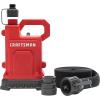 imageCRAFTSMAN 14 HP Fiberglass Reinforced Thermoplastic Fully Submersible Water Utility TransferRemoval Pump Efficient MultiUse Electric Water Pump 15 Ft Cord 2500 GPH14 HP