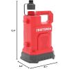 imageCRAFTSMAN 14 HP Fiberglass Reinforced Thermoplastic Fully Submersible Water Utility TransferRemoval Pump Efficient MultiUse Electric Water Pump 15 Ft Cord 2500 GPH14 HP