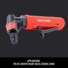 imageCRAFTSMAN 14in Angle Die Grinder with Spindle Lock 21000 RPM HighSpeed Power Angled Head for Tight Areas Builtin Muffler Ergonomic Insulated Handle