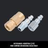 imageCRAFTSMAN 14in NPT Universal CouplerPlug Kit 3Piece Industrial Interchange Steel and Brass Construction
