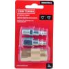 imageCRAFTSMAN 14in NPT Universal CouplerPlug Kit 3Piece Industrial Interchange Steel and Brass Construction