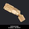 imageCRAFTSMAN 14in Universal Swivel Coupler Female 360Degree Rotation Brass Construction Industrial ampamp Automotive Compatibility