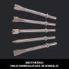 imageCRAFTSMAN 5Piece Air Chisel Set 0401in Shank Hardened Alloy Steel Variety of Chisel Heads for Multiple Applications