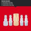 imageCRAFTSMAN 5pc NPT CouplerPlug Kit Industrial Quick Connect Steel and Brass 14in NPT Threads
