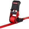imageCRAFTSMAN CMXAZBS15004 BlackRed 1quot x 12 Ratchet Tie Down Straps  LightMidWeight Duty 1500 lb Break Strength 4 Pack4 Pack