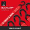 imageCRAFTSMAN CMXAZBS15004 BlackRed 1quot x 12 Ratchet Tie Down Straps  LightMidWeight Duty 1500 lb Break Strength 4 Pack4 Pack