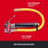 imageCRAFTSMAN Dual Foot Inflator and Gauge 20120 PSI Builtin Relief Valve 14Inch NPT Air Inlet