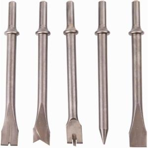 imageCRAFTSMAN 5Piece Air Chisel Set 0401in Shank Hardened Alloy Steel Variety of Chisel Heads for Multiple Applications