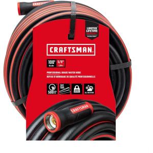 imageCraftsman 58 in D X 100 ft L Heavy Duty Professional Grade Garden Hose