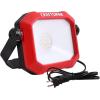 imageCRAFTSMAN 1100 Lumens 4000K LED Tiltable Portable Work Light in Red with 2in1 Adjustable Metal Rotating Stand and Handle ImpactResistant Glass Lens 5FT Power Cord ETL Perfect for Job Site
