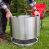 imageCRAFTSMAN 195quot Smokeless Wood Fire Pit Portable Stainless Steel Camping RVing Backyard Bonfire fire Pit