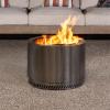 imageCRAFTSMAN 195quot Smokeless Wood Fire Pit Portable Stainless Steel Camping RVing Backyard Bonfire fire Pit