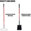 imageCRAFTSMAN 2Piece Garden Tool Set with Transfer Shovel and Bow Rake Fiberglass Handles Cushion Grips for Landscaping Gardening ampamp Yardwork