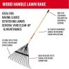 imageCRAFTSMAN 2Piece Raking Set with Lawn ampamp Thatching Rakes Wood Handles with Cushion Grips for Leaves Dethatching Dead Grass Cultivating