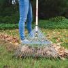imageCRAFTSMAN 2Piece Raking Set with Lawn ampamp Thatching Rakes Wood Handles with Cushion Grips for Leaves Dethatching Dead Grass Cultivating