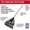 imageCRAFTSMAN 2Piece Raking Set with Leaf ampamp Lawn Rakes Fiberglass ampamp Rubber Coated Handles Cushion Grips for Leaves Thatching Dethatching