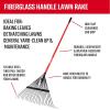 imageCRAFTSMAN 2Piece Raking Set with Leaf ampamp Lawn Rakes Fiberglass ampamp Rubber Coated Handles Cushion Grips for Leaves Thatching Dethatching