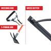 imageCRAFTSMAN CMXMKIT0040 3Piece Long Wood Handle Weeding Tool Set with Weeding Hoe 2Prong Hoe and Grass Weed Cutter