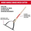 imageCRAFTSMAN CMXMKIT0040 3Piece Long Wood Handle Weeding Tool Set with Weeding Hoe 2Prong Hoe and Grass Weed Cutter
