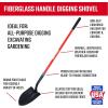 imageCRAFTSMAN CMXMKIT0110 2Piece Garden Set with Fiberglass Handle Digging Shovel ampamp 6 Cubic Feet Steel Tray Wheelbarrow Red