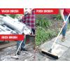 imageCRAFTSMAN CMXMKIT0130 4Piece Outdoor Tool Set with DGrip Poly Scoop Shovel Rake Squeegee Push Broom ampamp 6 Cubic Ft Wheelbarrow Red3Piece Seasonal CleanUp Pack