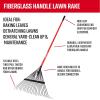 imageCRAFTSMAN CMXMKIT0130 4Piece Outdoor Tool Set with DGrip Poly Scoop Shovel Rake Squeegee Push Broom ampamp 6 Cubic Ft Wheelbarrow Red4Piece Lawn Debris CleanUp Pack