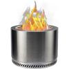 imageCRAFTSMAN 195quot Smokeless Wood Fire Pit Portable Stainless Steel Camping RVing Backyard Bonfire fire Pit
