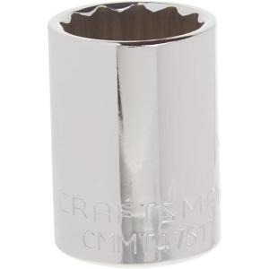 imageCRAFTSMAN Shallow Socket SAE 12Inch Drive 916Inch 12Point CMMT475031316