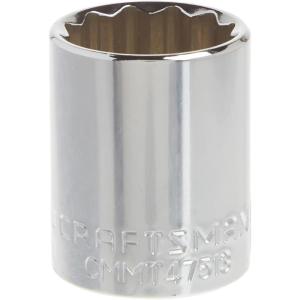 imageCRAFTSMAN Shallow Socket SAE 12Inch Drive 916Inch 12Point CMMT475031516