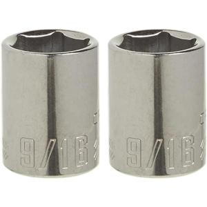imageCRAFTSMAN Shallow Socket SAE 38Inch Drive 916Inch 6Point CMMT430046 Count Pack of 2