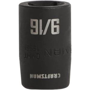 imageCRAFTSMAN Shallow Impact Socket SAE 12Inch Drive 78Inch CMMT15856916 Inch Pack of 6