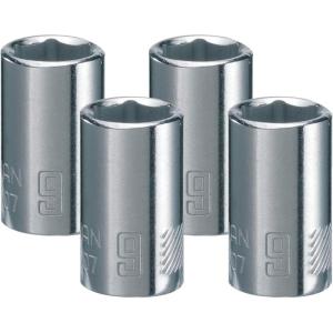 imageCRAFTSMAN Shallow Socket Metric 14Inch Drive 7mm 6Point CMMT435039 MM Pack of 4