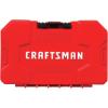 imageCRAFTSMAN Socket Set with right Angle Bit Driver SAEMetric 14quot Drive 35Piece CMMT12005Socket Set