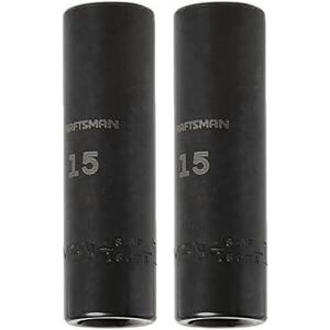imageCRAFTSMAN Deep Impact Socket Metric 12Inch Drive 19mm CMMT1608015 MM Pack of 2