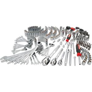 imageCRAFTSMAN Mechanics Tool Set SAE and Metric 12 14 and 38 Drive Sizes 298Piece CMMT12039298 PC