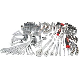 imageCRAFTSMAN Mechanics Tool Set SAE and Metric 12 14 and 38 Drive Sizes 298Piece CMMT12039NEW 298 Piece Set