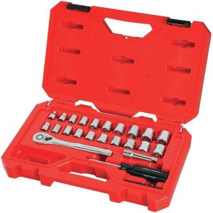 imageCRAFTSMAN Mechanics Tool Set SAEMetric 38Inch Drive 32Piece CMMT1201332 Piece Set