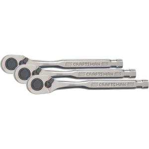 imageCRAFTSMAN Ratchet Wrench 12Inch Drive 120Tooth Pear Head CMMT82012Pack of 3