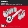 imageCRAFTSMAN Mechanics Tool Set Socket Wrench Set MM 38 Inch Drive CMMT34554NEW SAE  38 Inch Drive