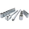 imageCRAFTSMAN Socket Set SAEMetric 14quot Drive 20Piece CMMT1200820 Piece Set
