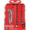 imageCRAFTSMAN Socket Set SAEMetric 14quot Drive 20Piece CMMT1200820 Piece Set