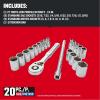 imageCRAFTSMAN Socket Set SAEMetric 14quot Drive 20Piece CMMT12008NEW 20 Piece Set