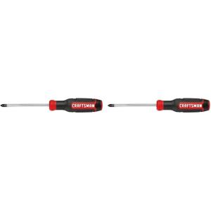 imageCRAFTSMAN Screwdriver Phillips BiMaterial PH 2 X 4 Inch CMHT65054N1 Count Pack of 2