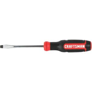 imageCRAFTSMAN Screwdriver Slotted BiMaterial 14 X 4 Inch CMHT65059NNEW Slotted Screwdriver  4 Inch