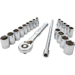 imageCRAFTSMAN Socket Set SAEMetric 14quot Drive 20Piece CMMT12008NEW 20 Piece Set